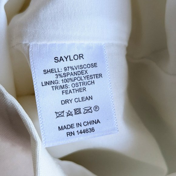 NEW SAYLOR Krysta Feather Straight Leg Jumpsuit - Picture 11 of 11